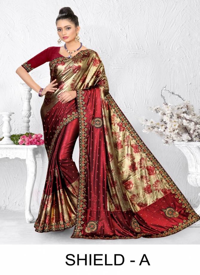 Ronisha Shield Latest Fancy Festive Wear Designer Lycra Saree Collection